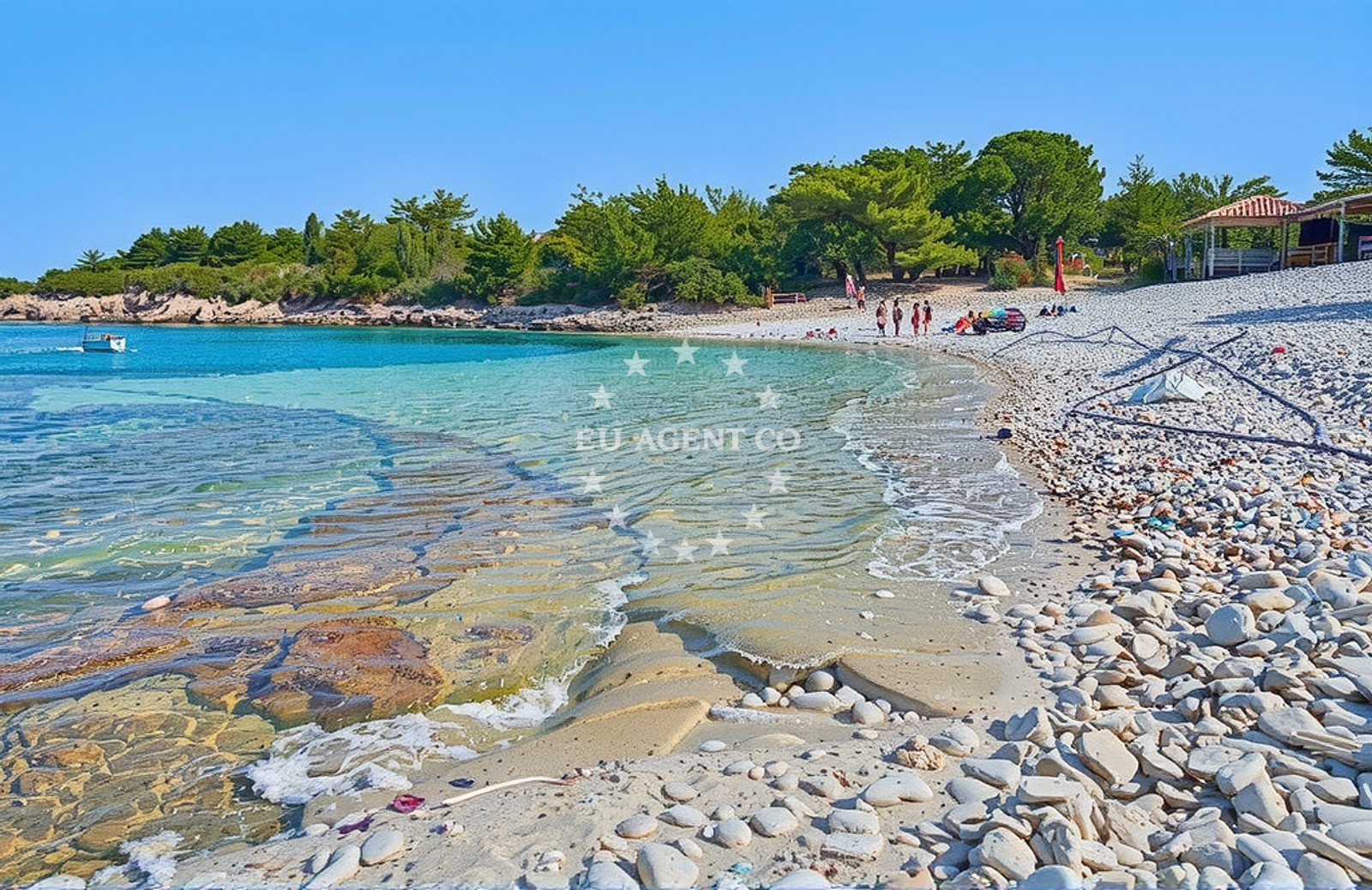 Additional view of Teplus beach in Luka 63, Rukavac, Rukavac