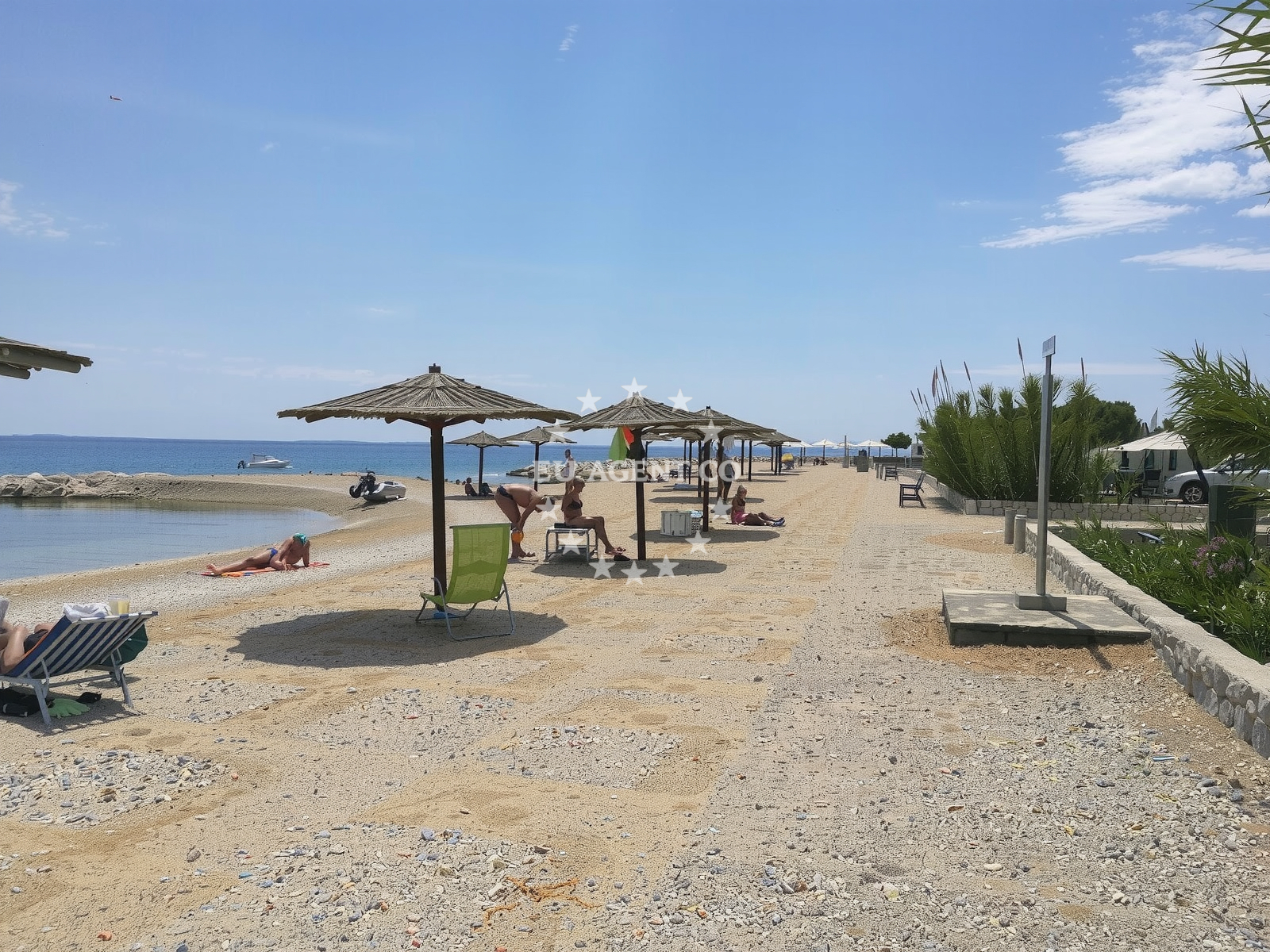 Sea and coastal view of Terra Park beach