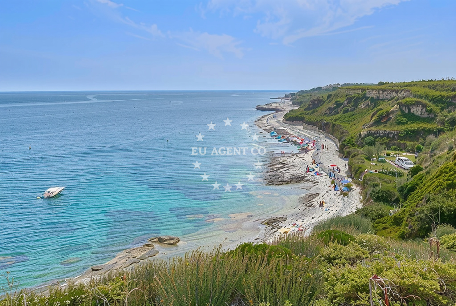 Shoreline and swimming area at Tijesni, Susak (Susak) in Tijesni