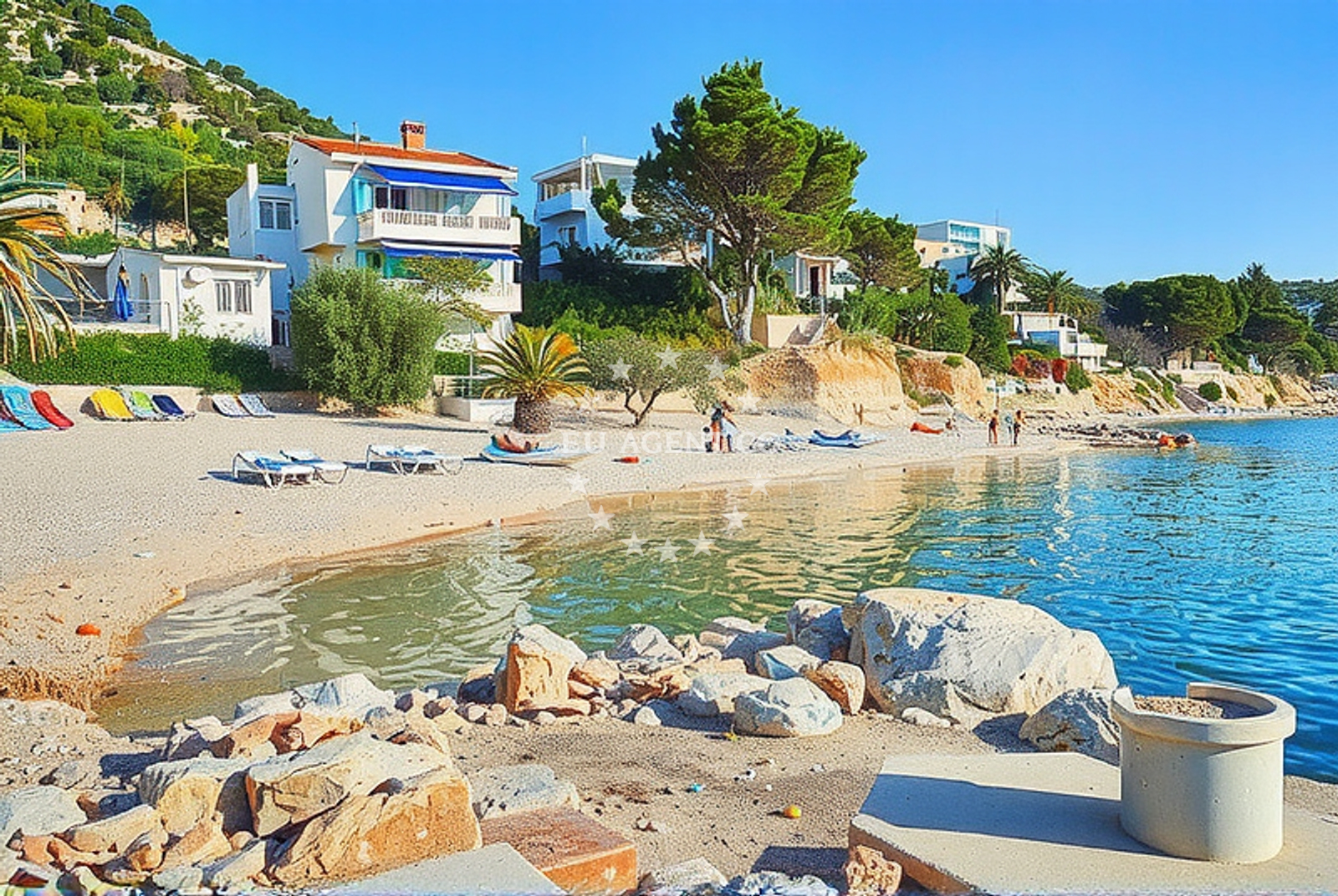 Sea and coastal view of Tila Lučica, Drašnice in Tila Lučica