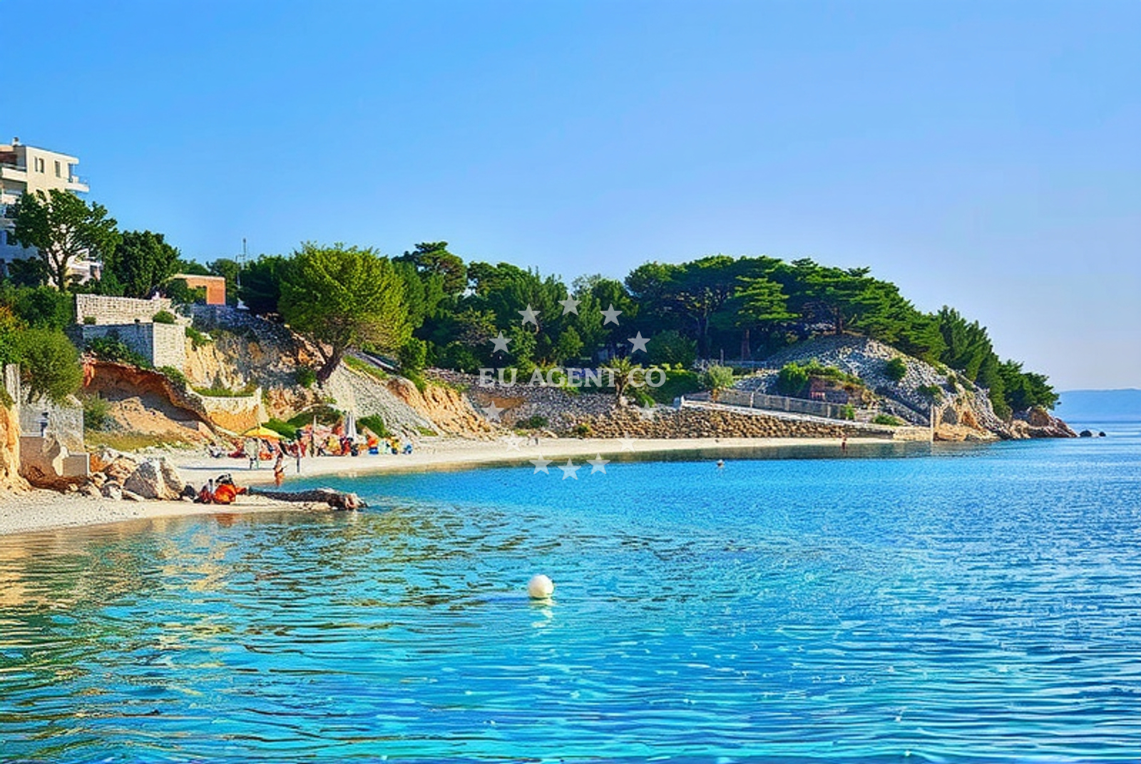 Beach facilities and surroundings at Tila Lučica, Drašnice in Tila Lučica