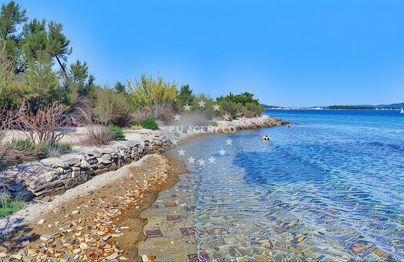 Additional view of Tkon beach in Ispod Volta 16, Tkon