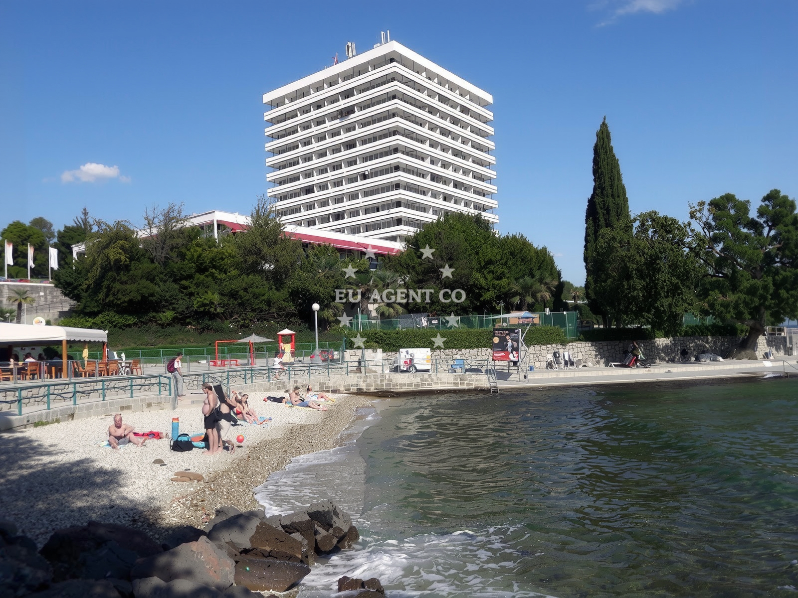 Sea and coastal view of Tomasevac beach in Ul. Stubište Škrbići 8, Opatija