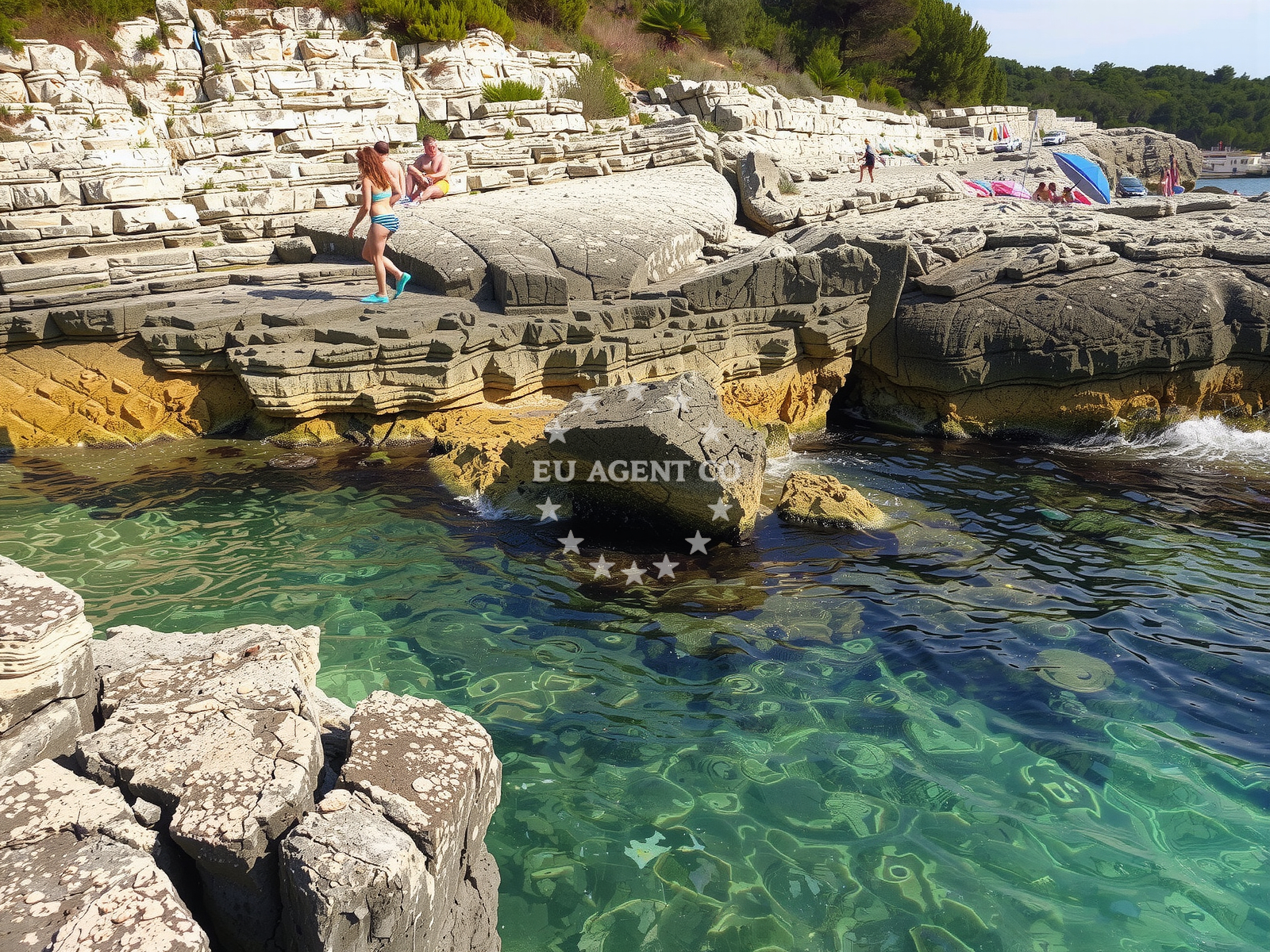 Beach facilities and surroundings at Toreta beach in 218 Selo 1, Premantura