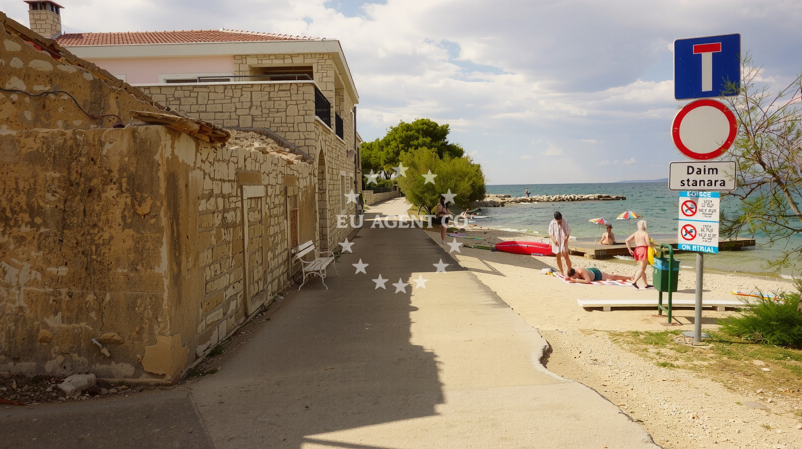 Additional view of Tratica beach in 38 Svetog Kuzme i Damjana, Ugljan