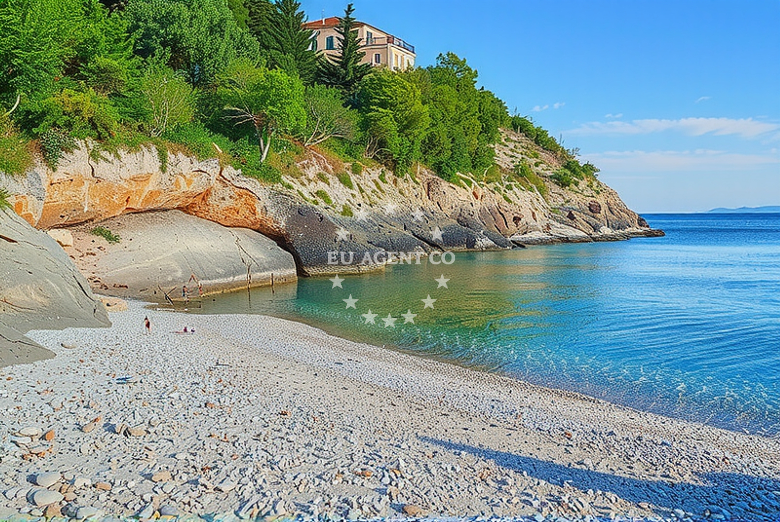 Shoreline and swimming area at Treća draga, Senj in Treća draga