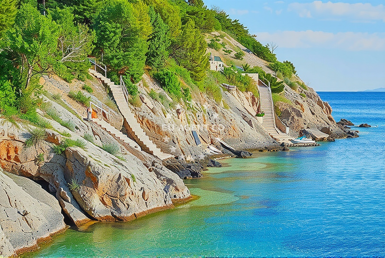 Beach facilities and surroundings at Treća draga, Senj in Treća draga