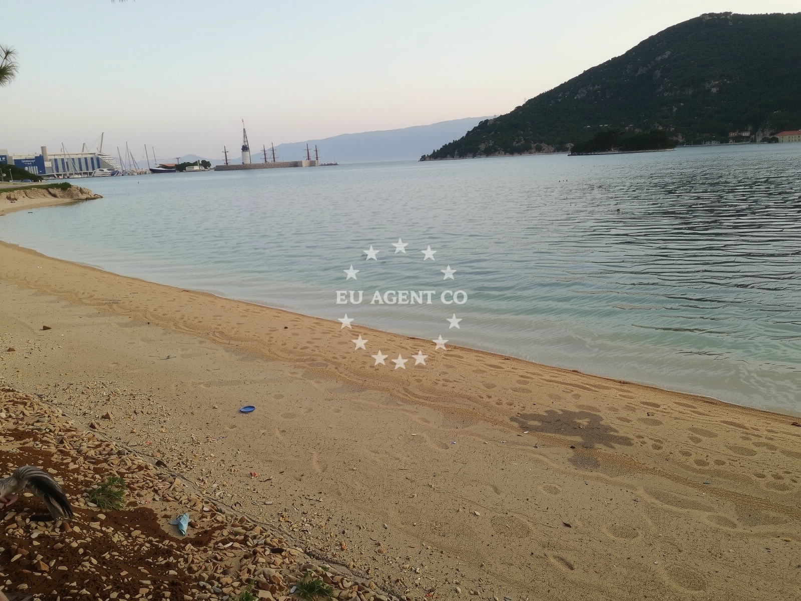 Shoreline and swimming area at Trg Ploca beach in Put Portine 21, Baćina
