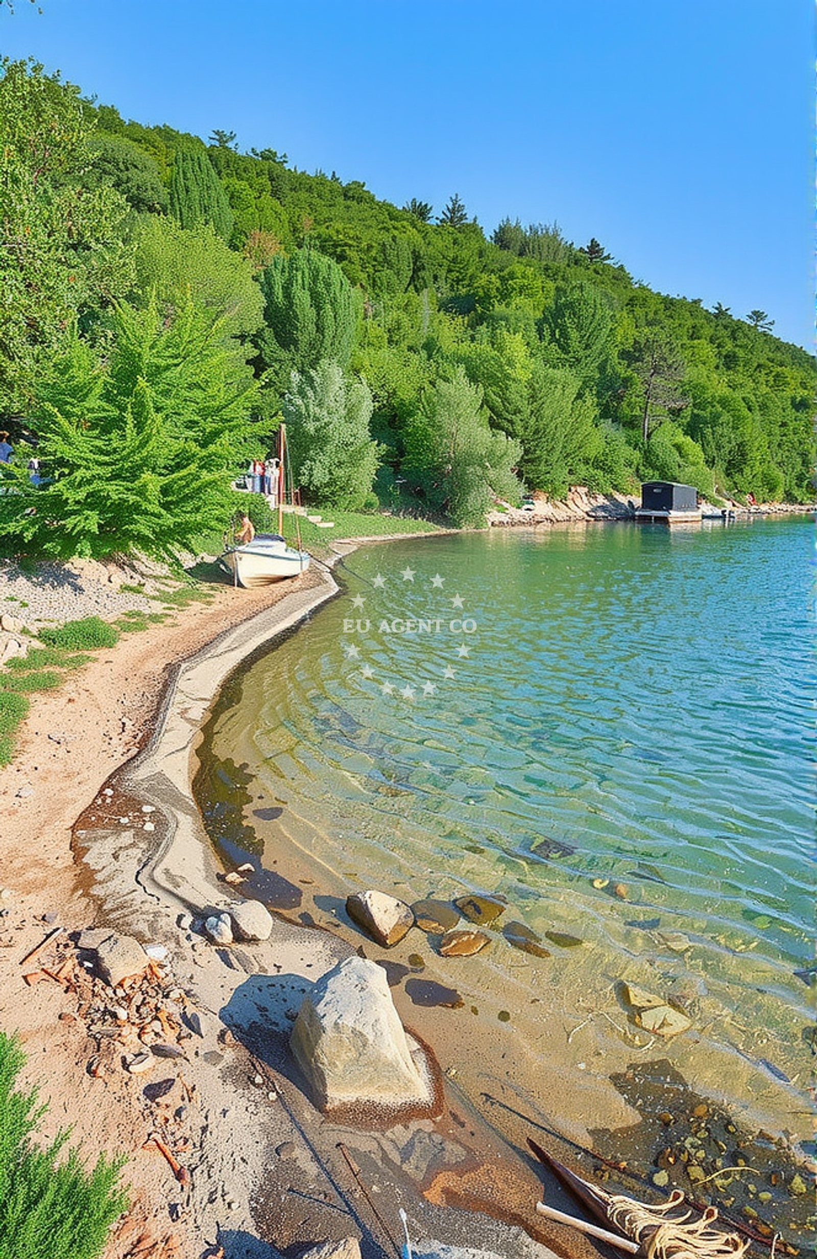 Sea and coastal view of Trgetari: beaches and coves (1) in Trgetari
