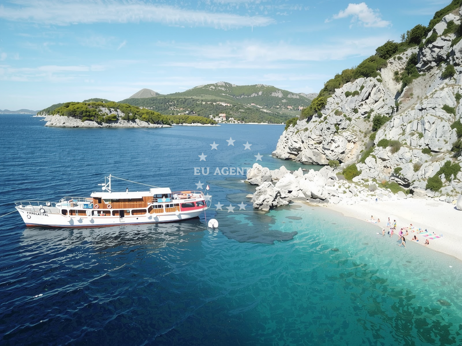 Additional view of Tri brata beach in 40 Štikovica, Zaton