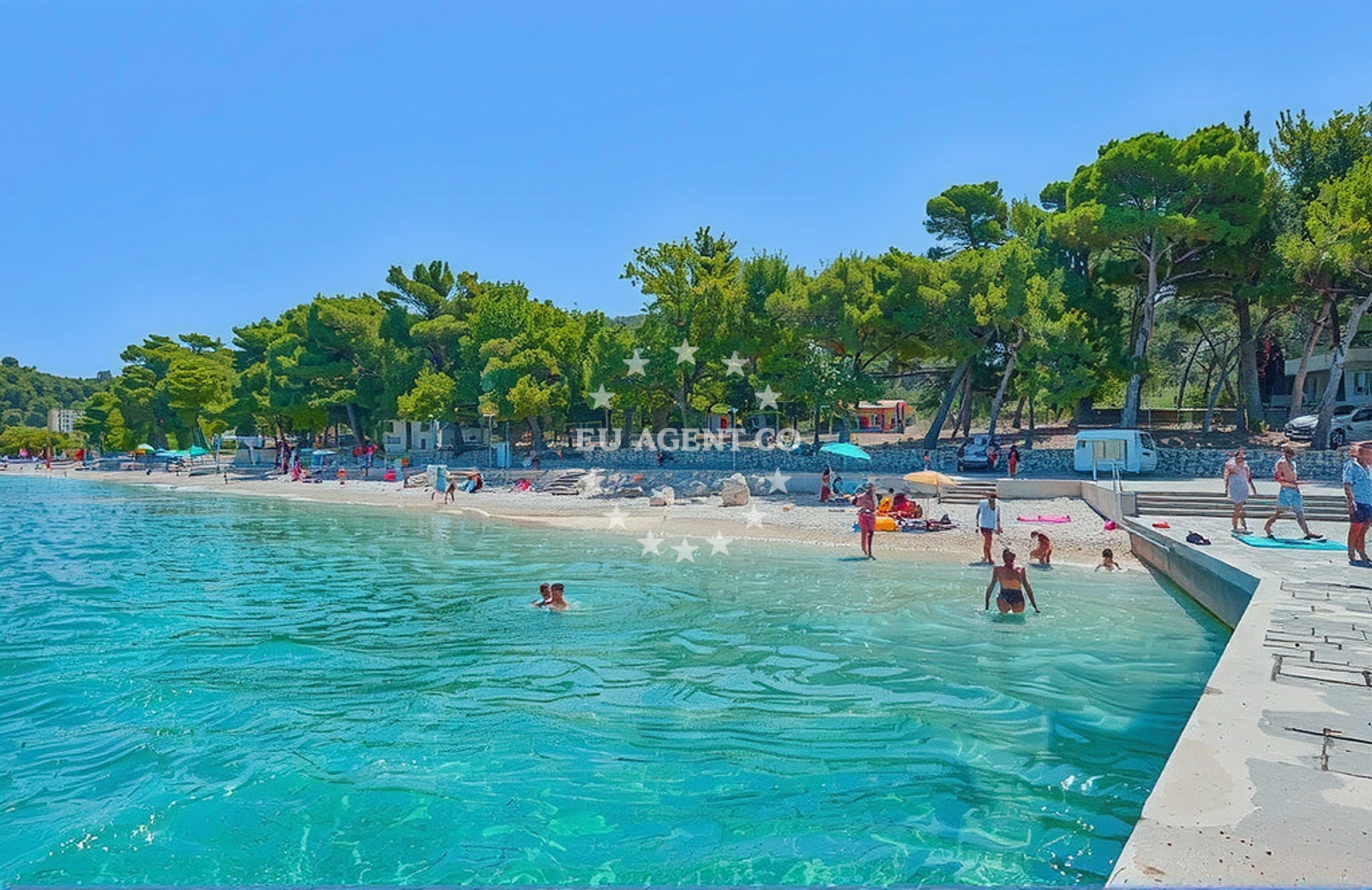 Additional view of Tri Mosta II beach in Ivana Gorana Kovacica 20a, Supetar