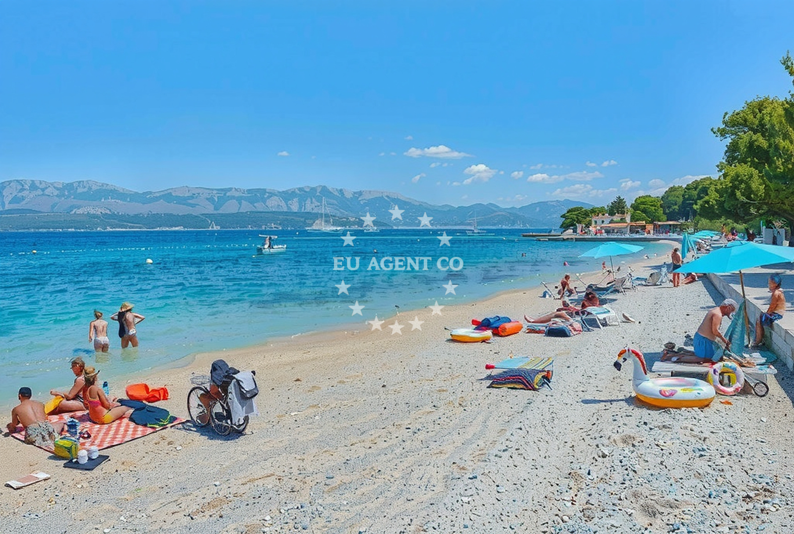 Additional view of Tri Mosta II beach in Ivana Gorana Kovacica 20a, Supetar