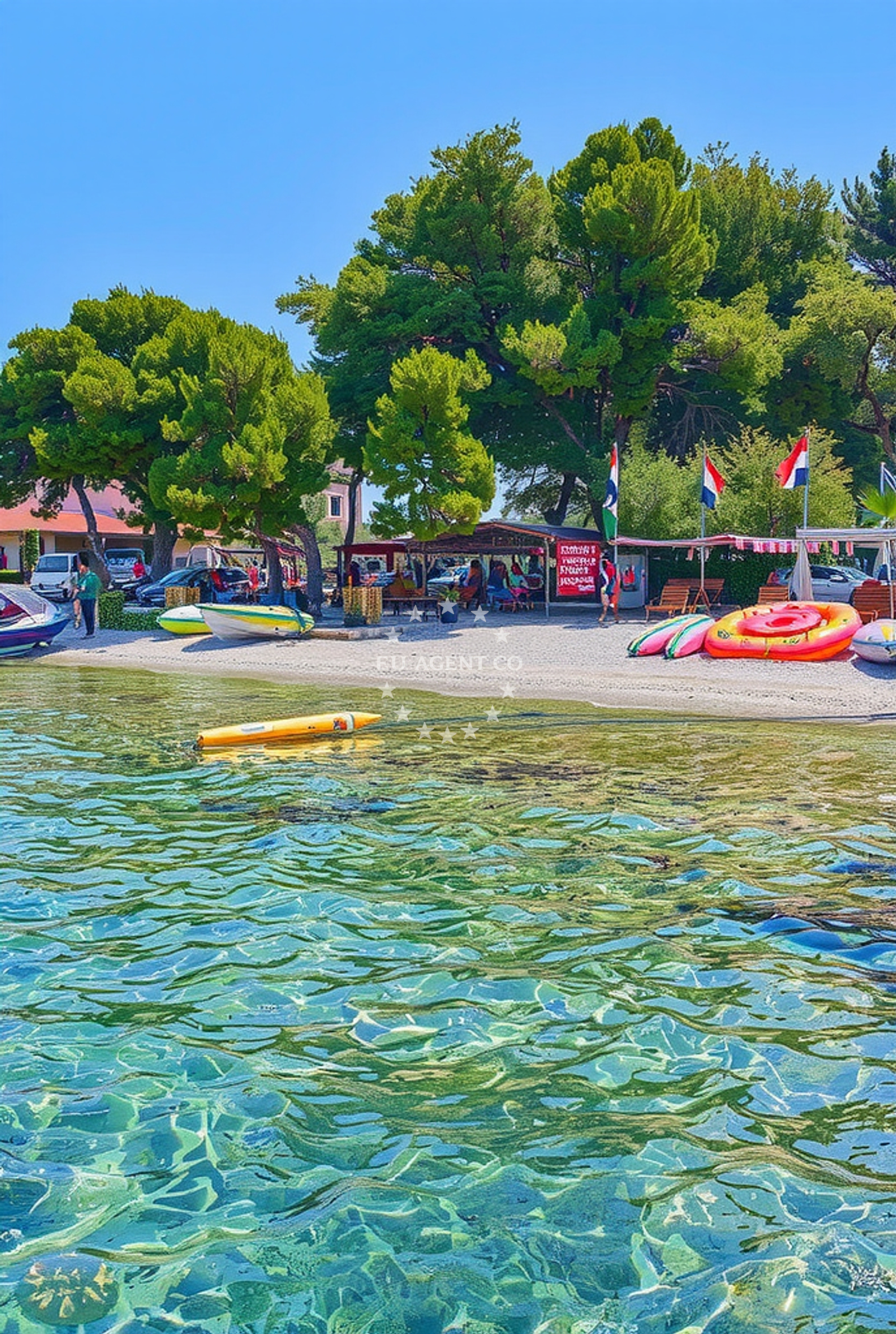 Additional view of Tri Mosta II beach in Ivana Gorana Kovacica 20a, Supetar