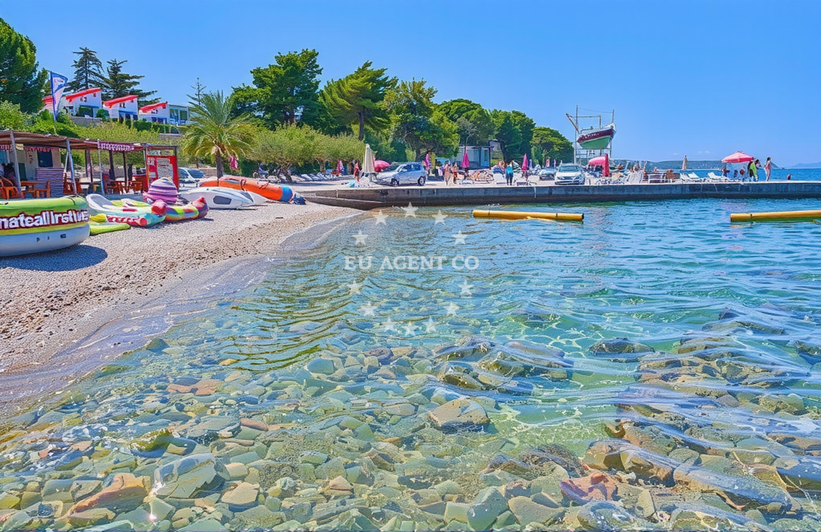 Additional view of Tri Mosta II beach in Ivana Gorana Kovacica 20a, Supetar