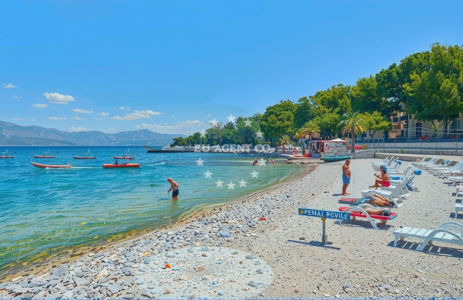Additional view of Tri Mosta II beach in Ivana Gorana Kovacica 20a, Supetar