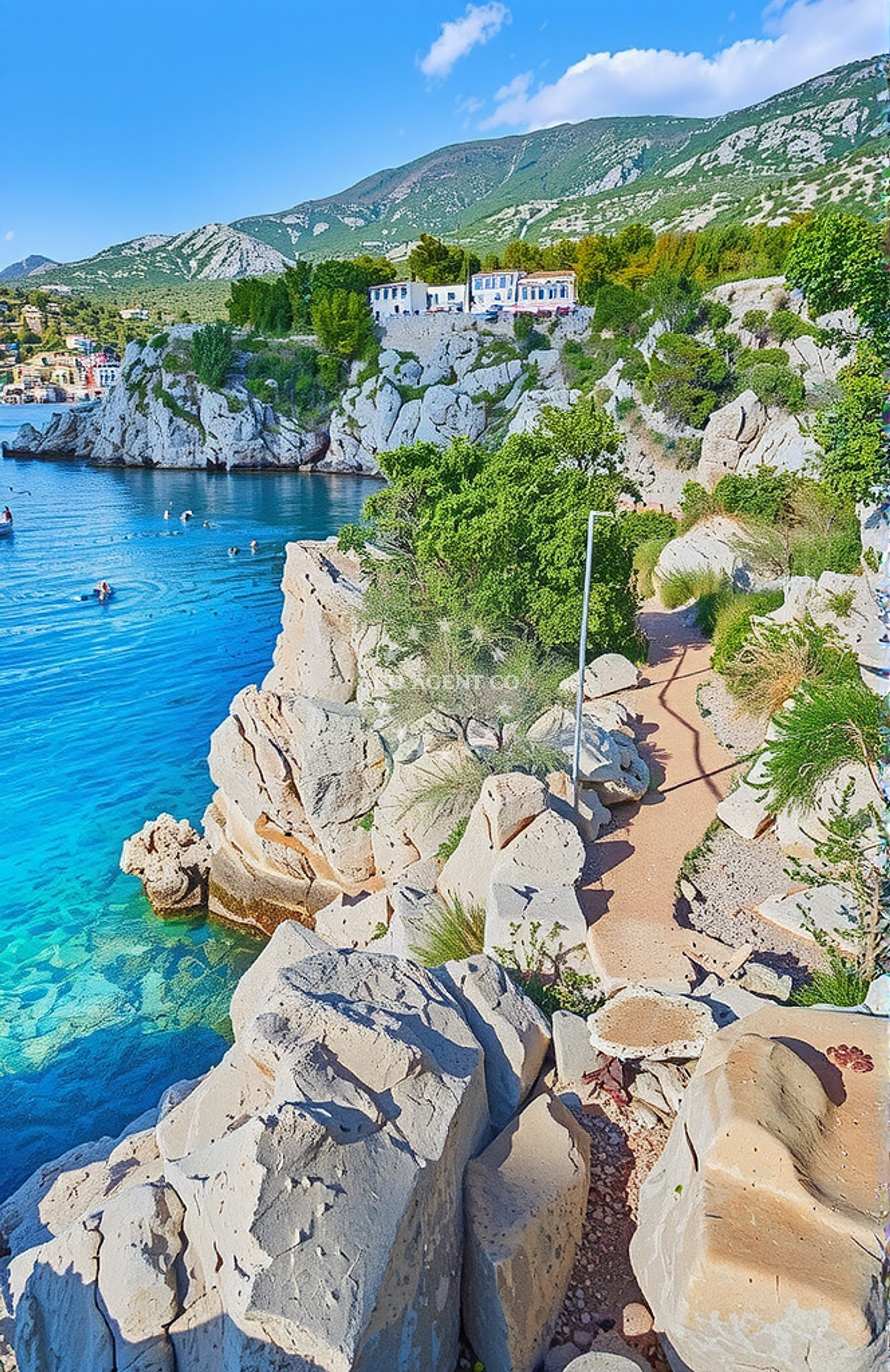 Sea and coastal view of Trodražica jug, Cesarica in Trodražica jug