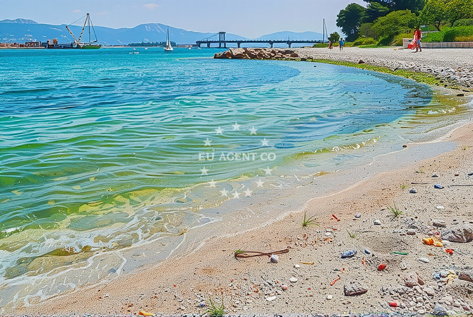 Additional view of Trogir beach in Cocina Draga 3, Trogir
