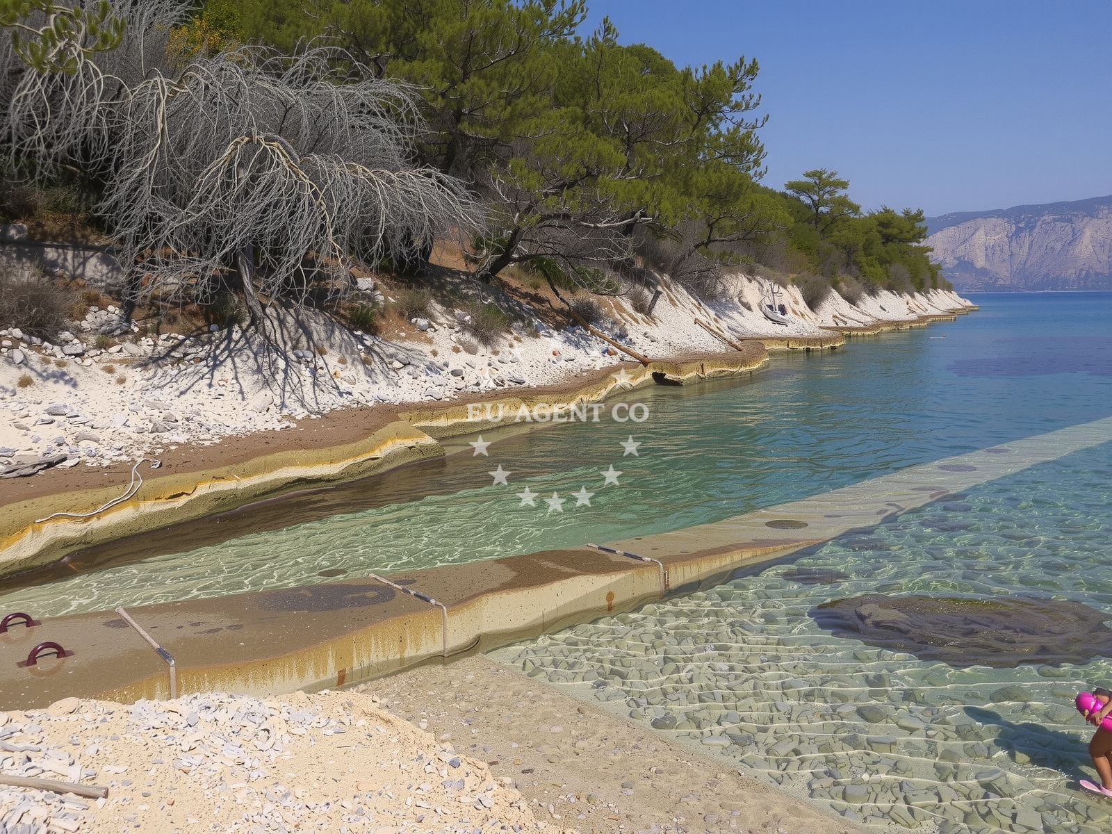 Sea and coastal view of Trovna beach in Rudina 156, Stari Grad