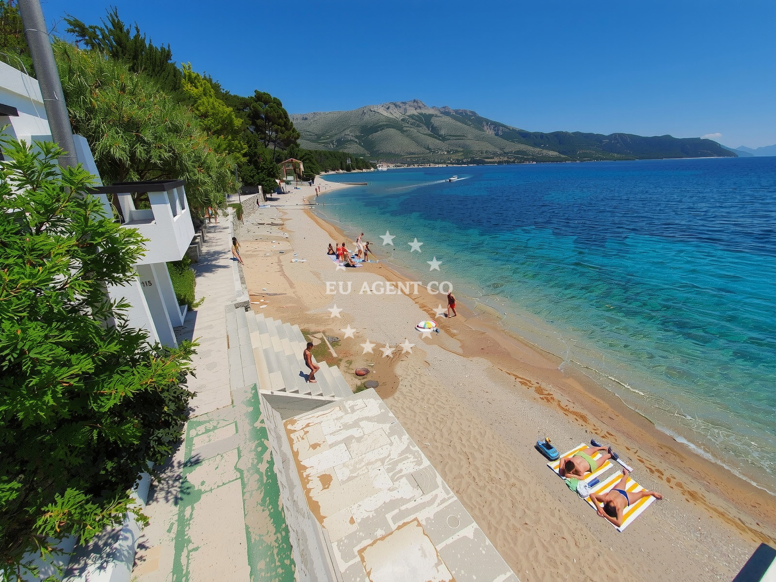 Overview of Trstenica beach in Iva Dulčića 4a, Orebić