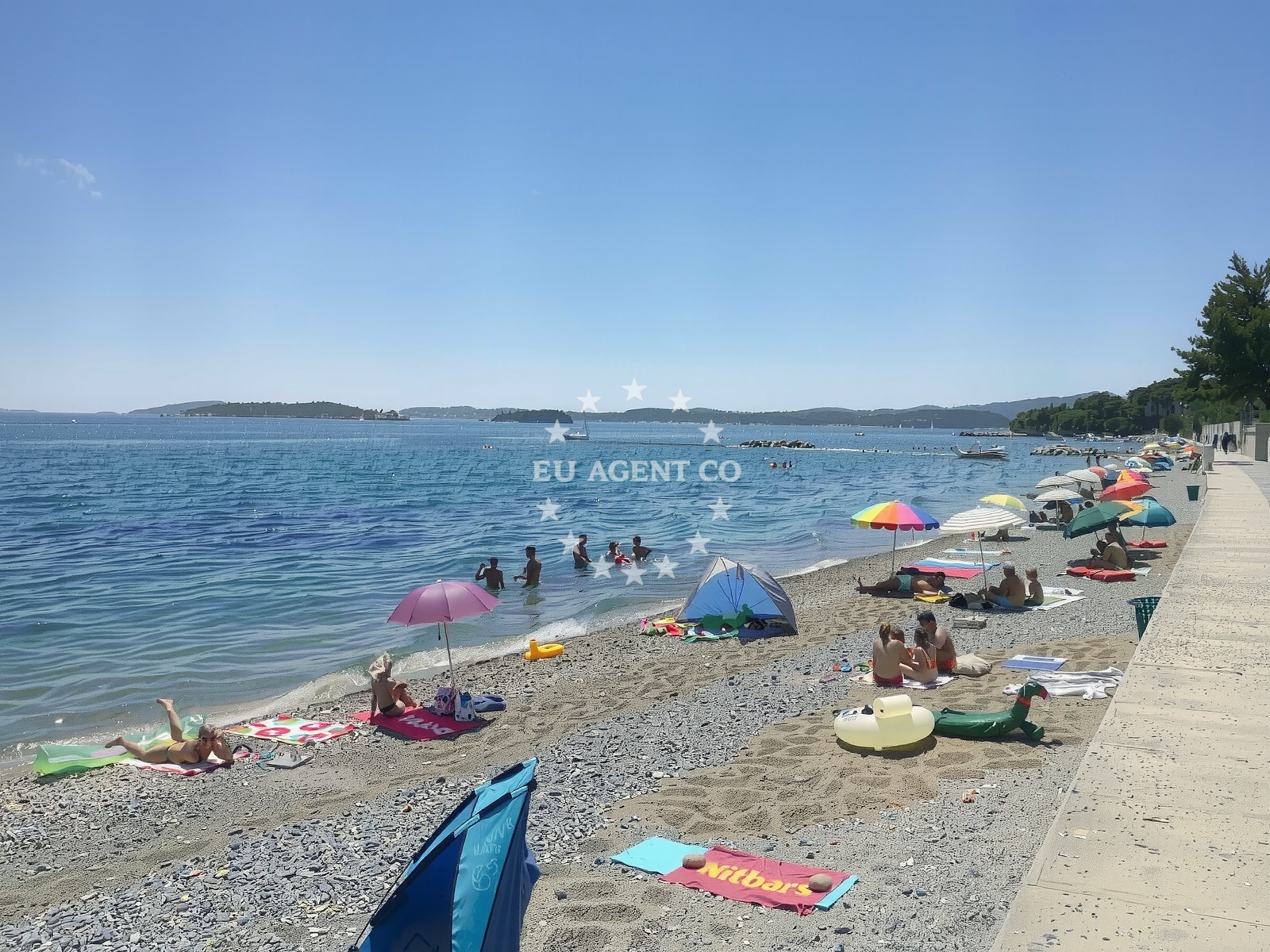 Sea and coastal view of Trstenica beach in Iva Dulčića 4a, Orebić
