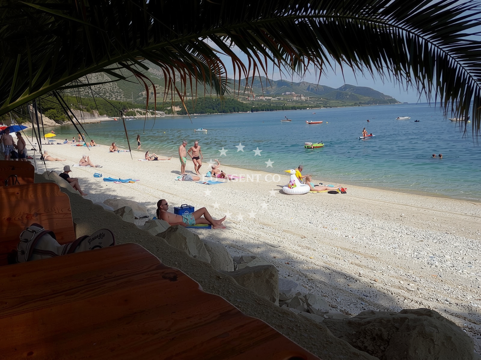 Shoreline and swimming area at Trstenica II beach in Dubravica 34, Orebić