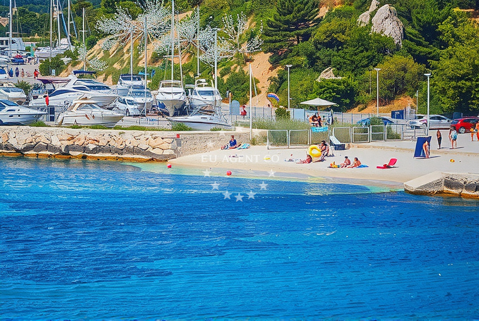 Additional view of Trstenik beach in Ulica Ivana pl. Zajca 18, Split