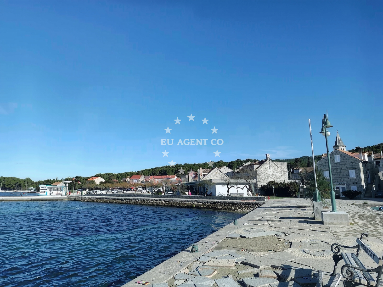 Sea and coastal view of Trutin Beach in Put Re?kova 3, Zlarin
