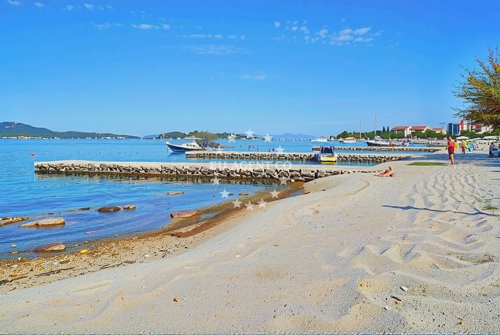 Additional view of Turanj beach in , Turanj