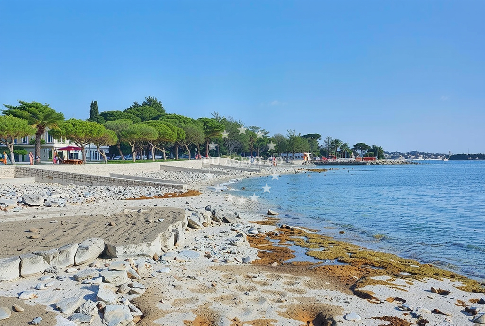 Shoreline and swimming area at Đuba (Umag): beaches and coves (1) in Đuba (Umag)