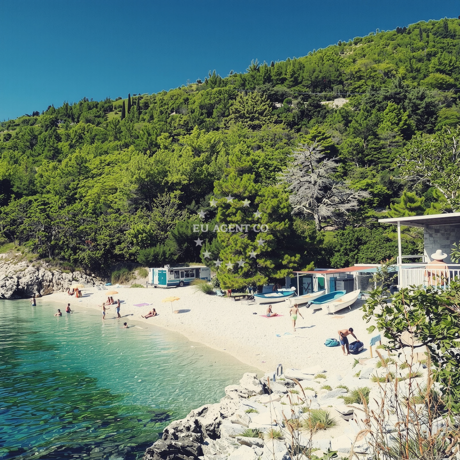 Additional view of Uboka beach in Moscenice 77 Rovini Rovini, Mošćenice