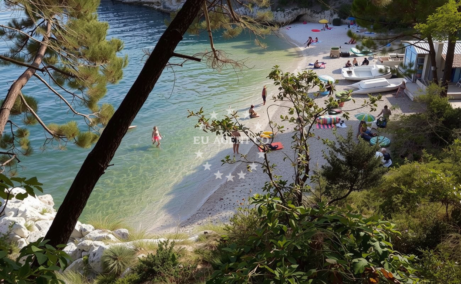 Additional view of Uboka beach in Moscenice 77 Rovini Rovini, Mošćenice