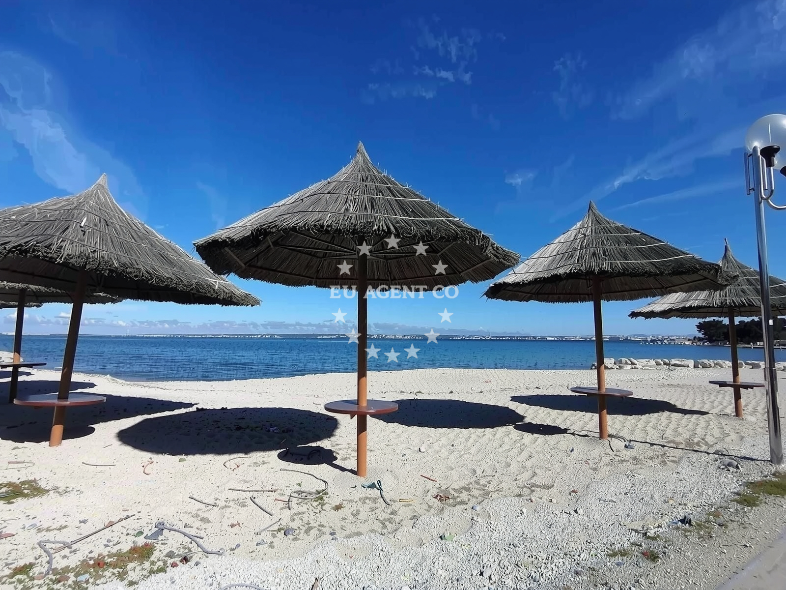 Shoreline and swimming area at Ugljan beach in Tratica 2E, Ugljan