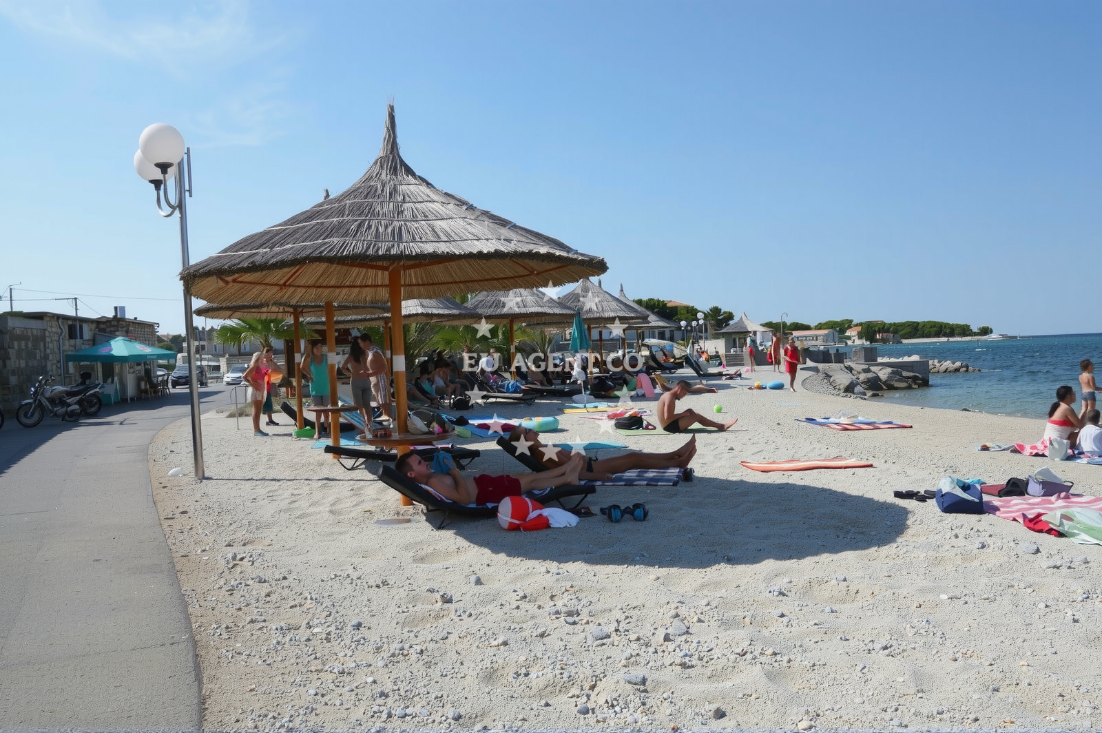 Sea and coastal view of Ugljan beach in Tratica 2E, Ugljan