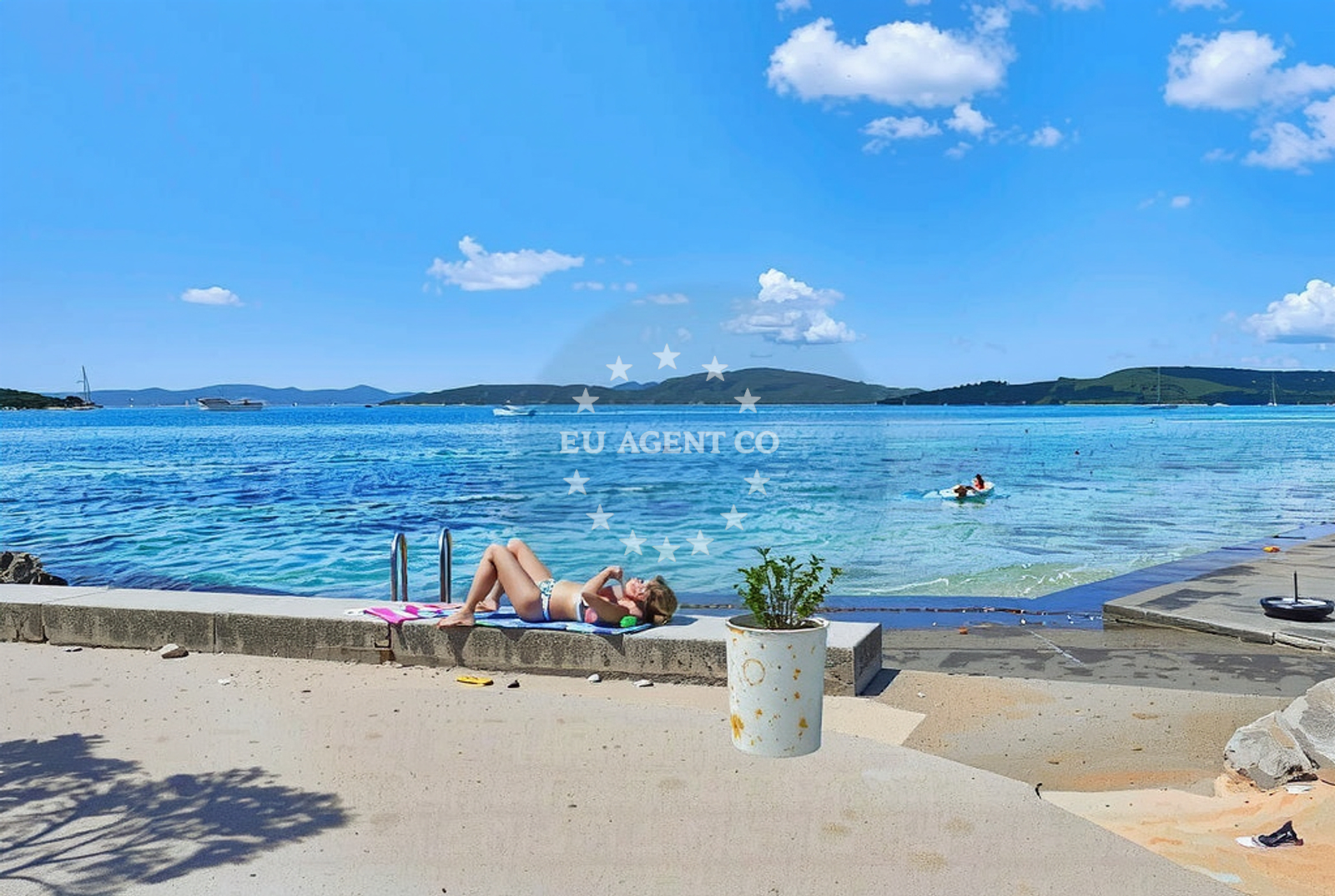 Shoreline and swimming area at Ugljan (Ugljan): beaches and coves (35) in Ugljan (Ugljan)