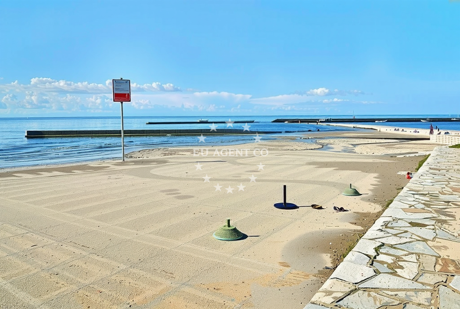 Sea and coastal view of Umag: beaches and coves (7) in Umag