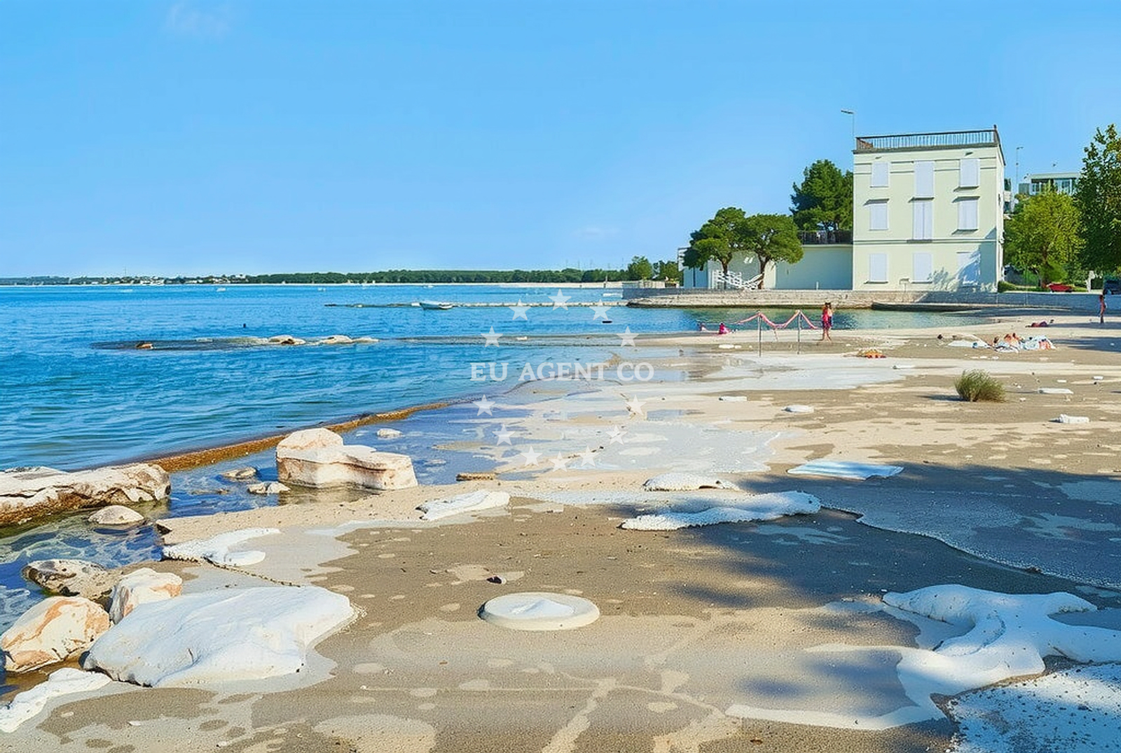 Sea and coastal view of Umaški rt, Umag in Umaški rt