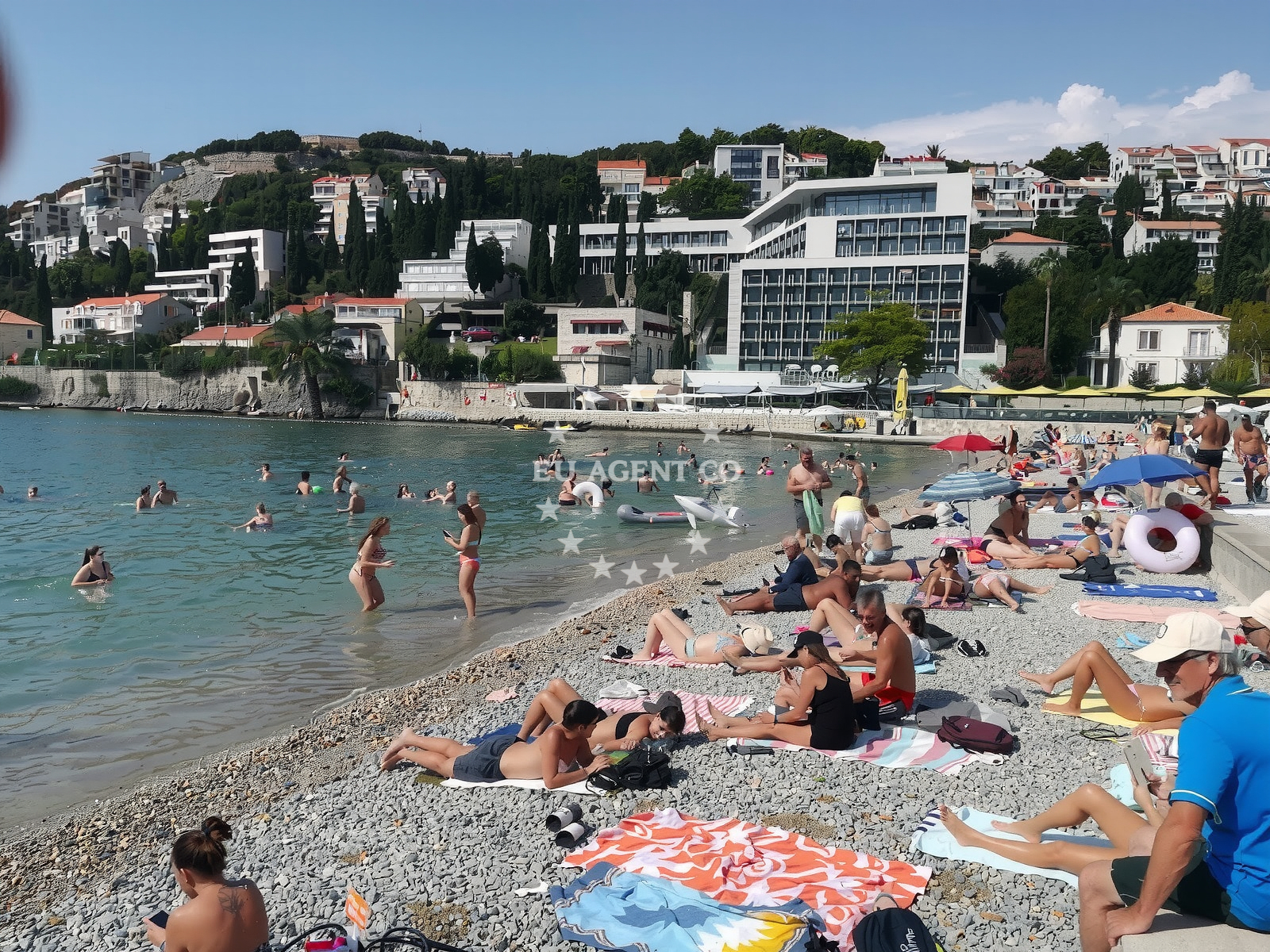 Additional view of Uvala Lapad beach in Masarykov put 3D, Dubrovnik
