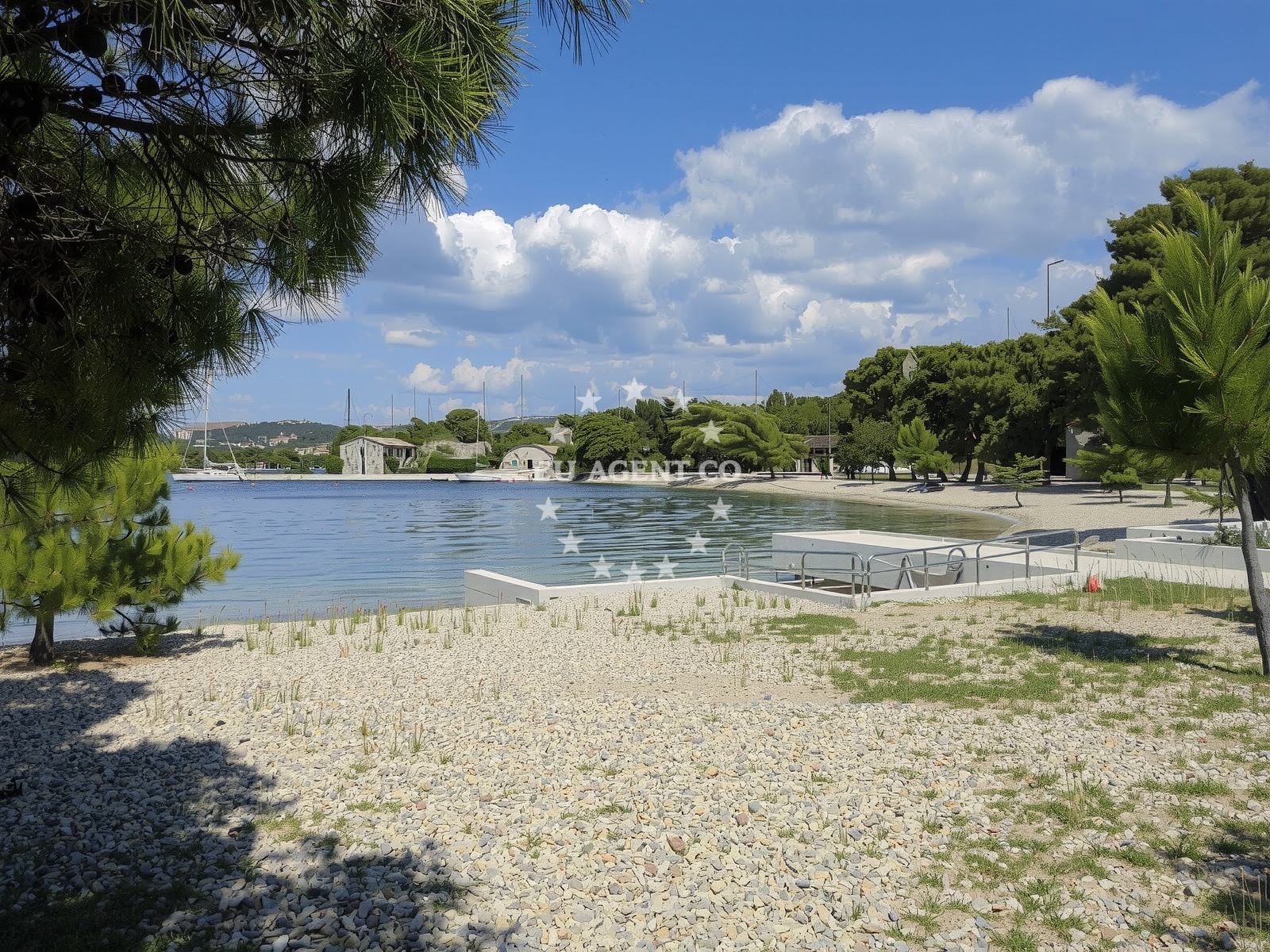 Sea and coastal view of Uvala Minerska bay in Jadrija IV/50, Jadrija