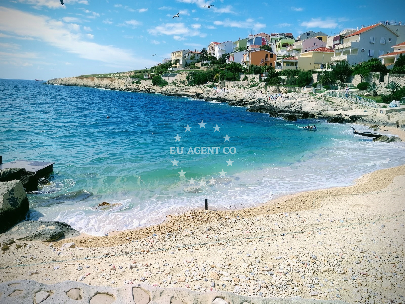 Shoreline and swimming area at Uvala Ostrica in Oštrica Velika 21 2, Zaglavice