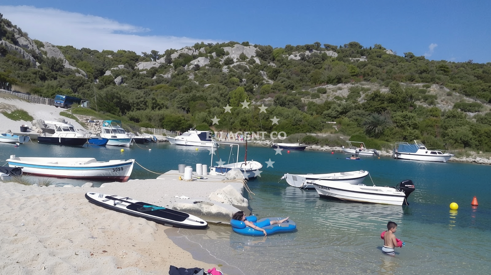 Sea and coastal view of Uvala Sicenica in Koprivica 5, Sevid
