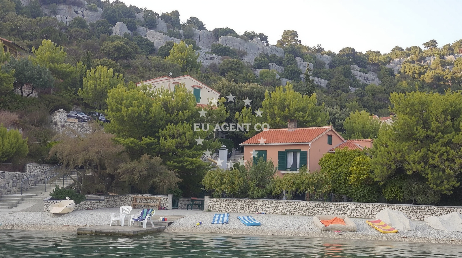 Sea and coastal view of Uvala Sicenica II in Koprivica 5, Sevid