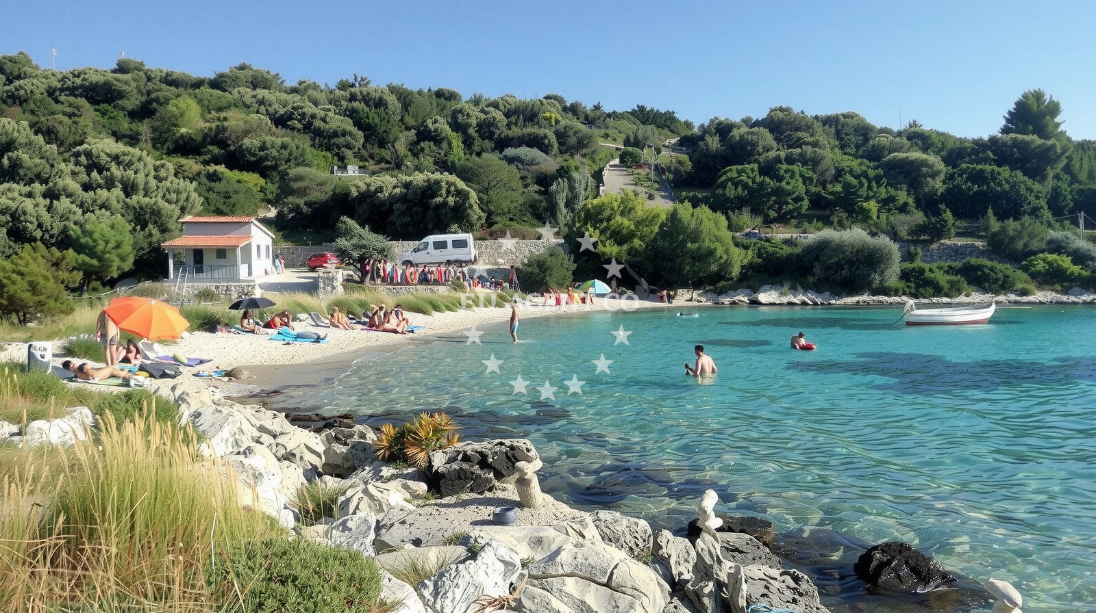 Overview of Uvala Stari Trogir in Alina 10, Sevid