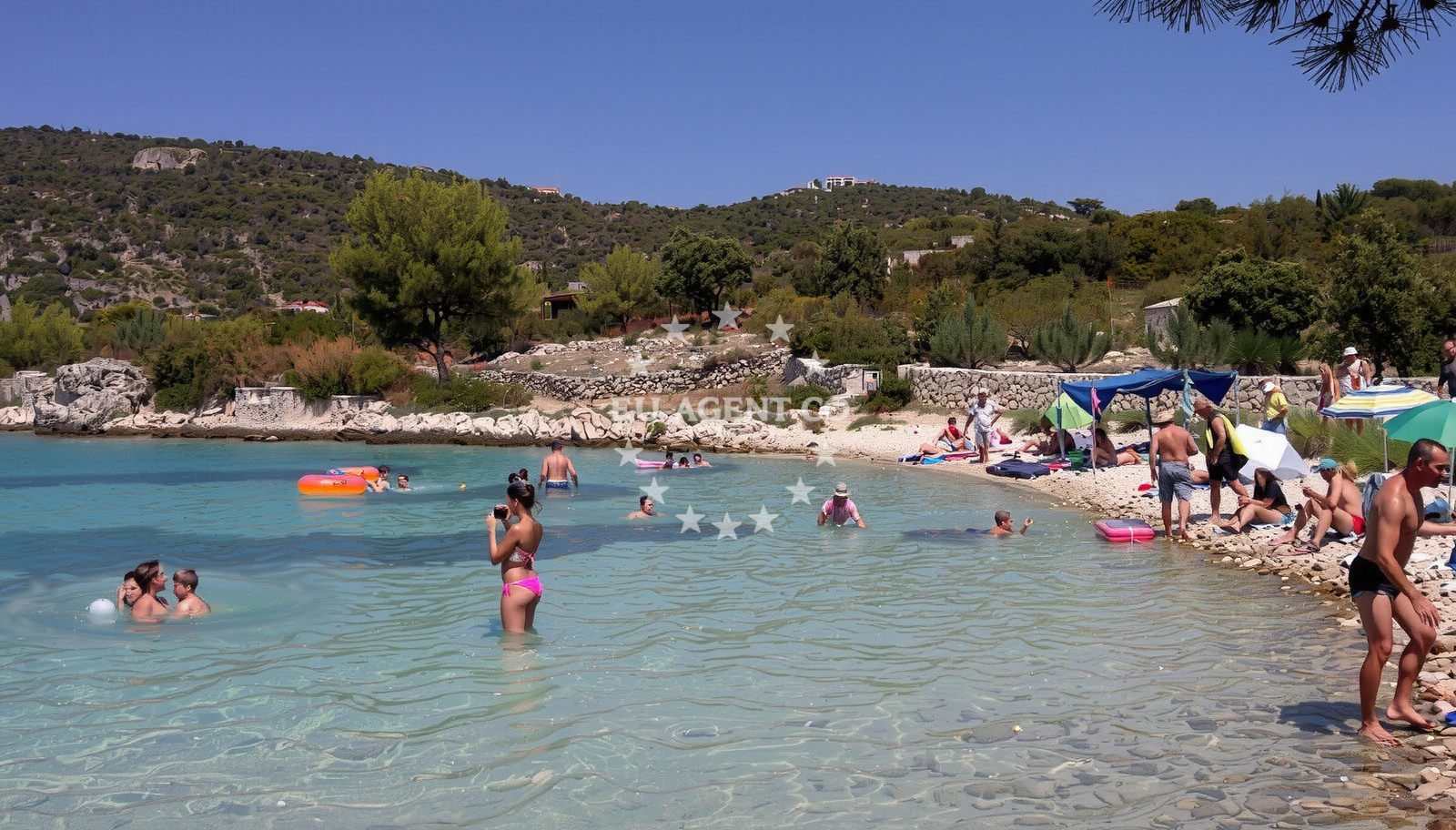 Sea and coastal view of Uvala Stari Trogir in Alina 10, Sevid