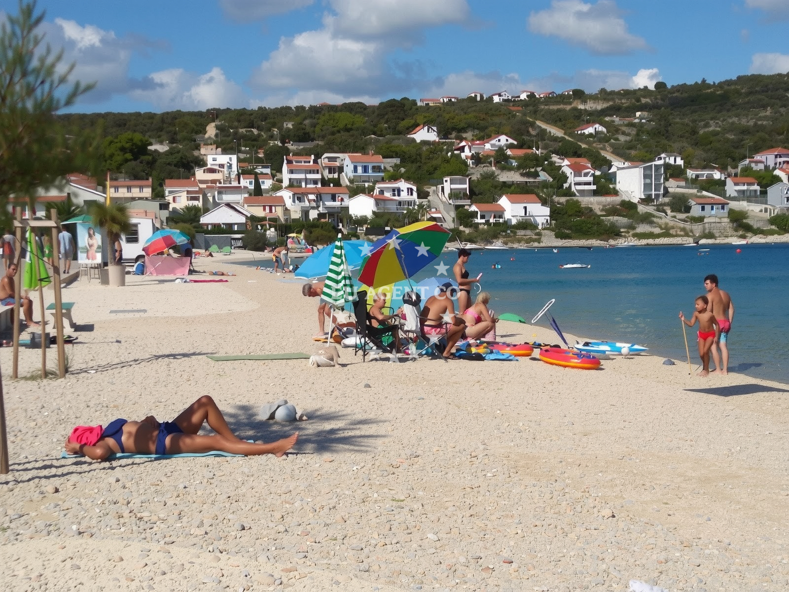 Shoreline and swimming area at Uvala Zalec in Gornje Miline 51, Sevid