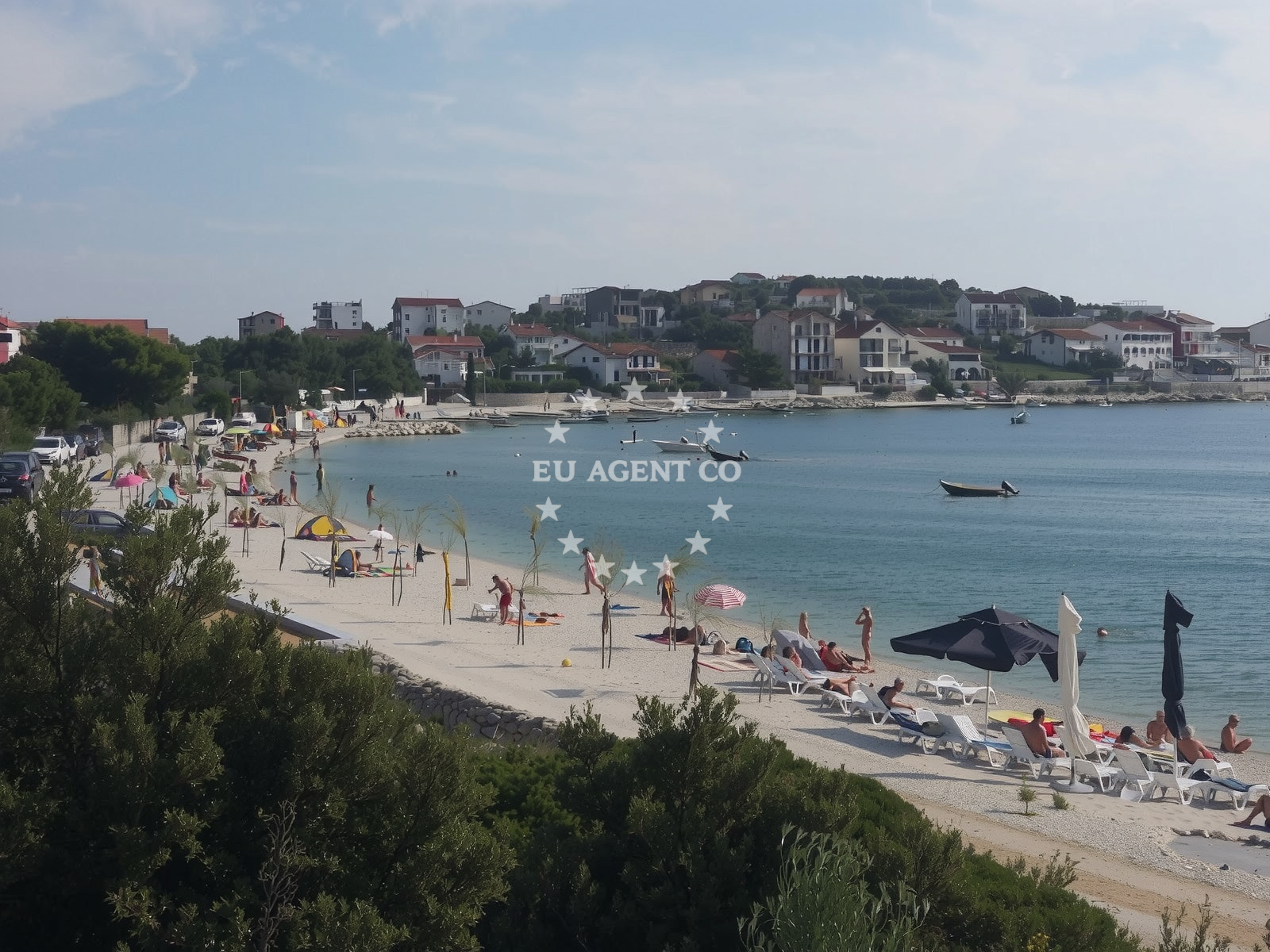 Beach facilities and surroundings at Uvala Zalec in Gornje Miline 51, Sevid