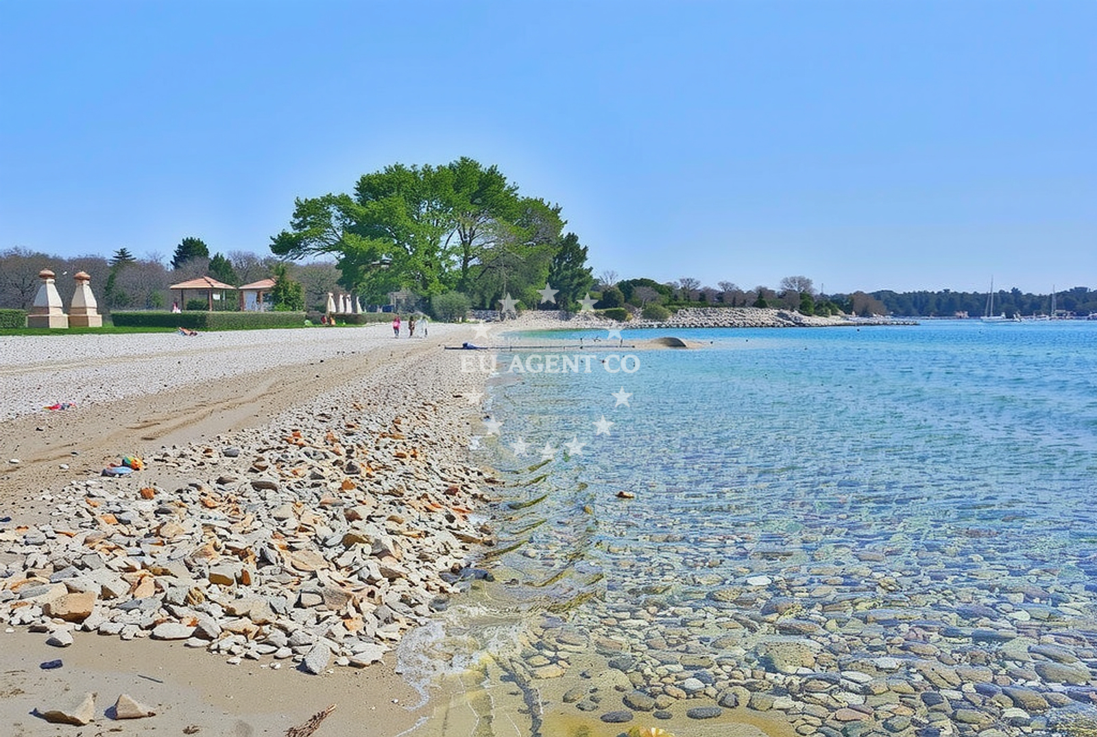 Additional view of Vabriga beach in Camping Solaris 1, Poreč