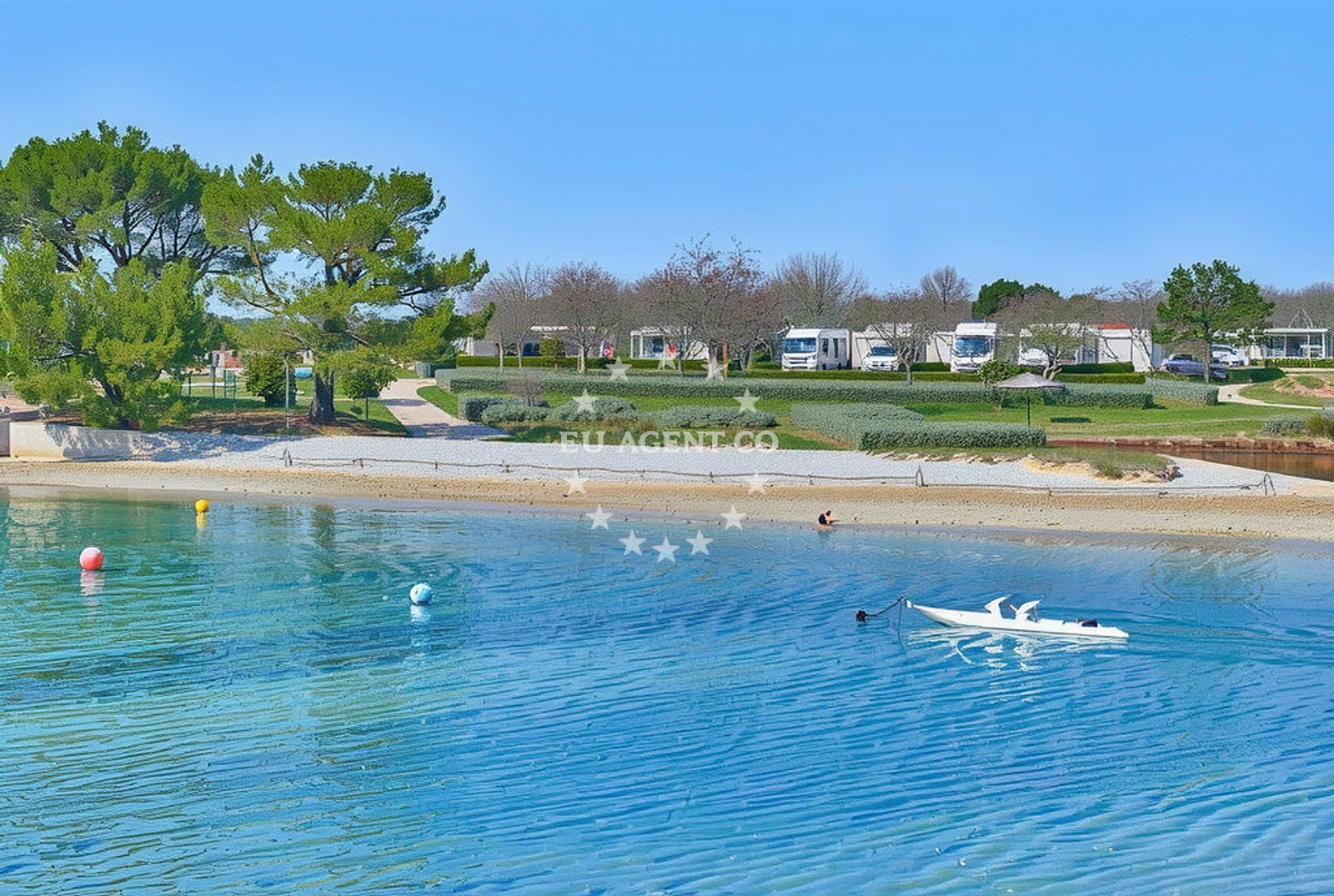 Additional view of Vabriga beach in Camping Solaris 1, Poreč