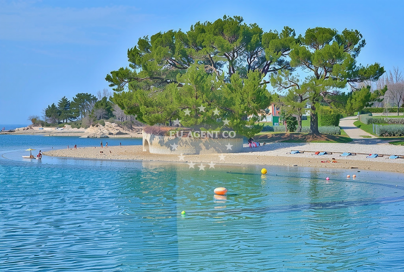 Additional view of Vabriga beach in Camping Solaris 1, Poreč