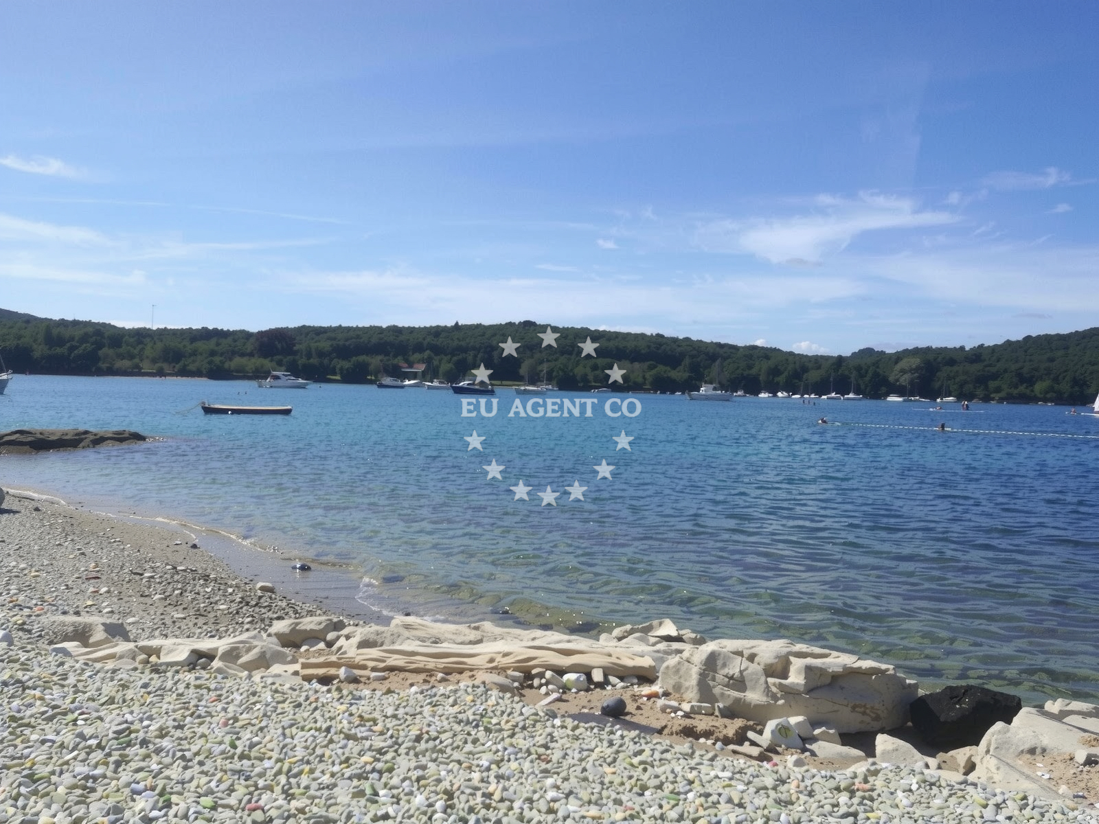 Additional view of Val Saline beach in Monsena 1, Rovinj