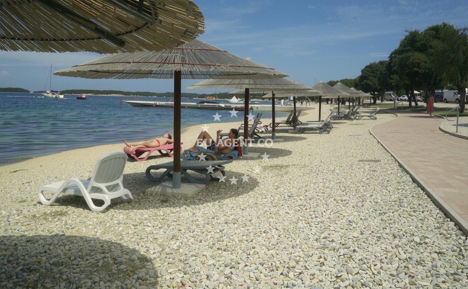 Additional view of Val Saline beach in Monsena 1, Rovinj